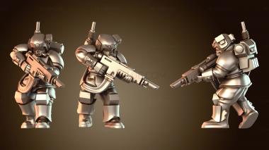 3D модель Касркин хеллгский отряд, безжалостный (STL)