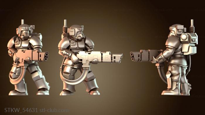 Military Касркин с залповым орудием, наказывающим