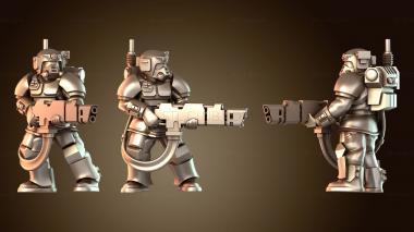 3D модель Касркин с залповым орудием, наказывающим (STL)