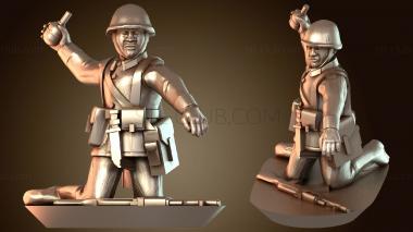 3D модель Тактическая метательная граната с колена (STL)