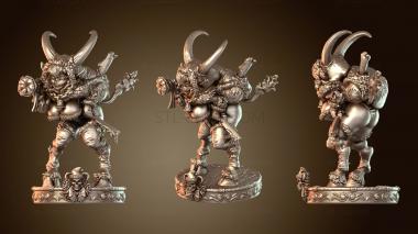 3D модель Девушка-Крампус и Чиби (STL)