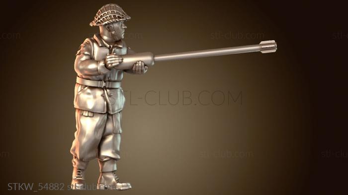 Military Парень с боеприпасами для сухопутного матраса