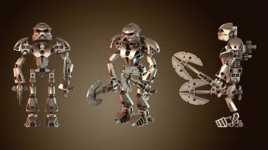 3D модель Лего Бионикл Нува Гали (STL)