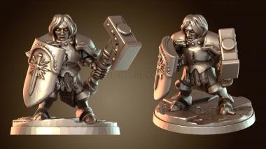 3D модель Освободители Молот и Щит Мужественные (STL)