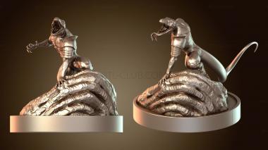 3D модель Ящер-воин (STL)