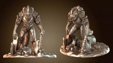 3D модель Ящеролюд Громила (STL)