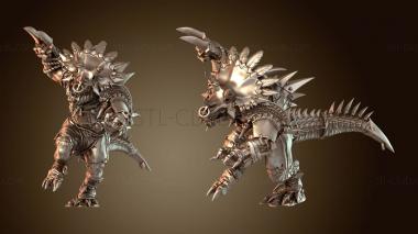 3D модель Ящерочеловек-заврус героический (STL)