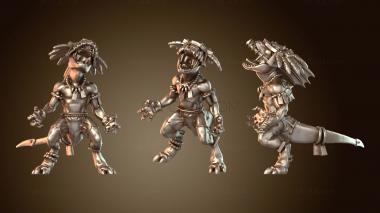 3D модель Ящерочеловек-сцинк ловкий (STL)