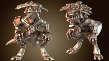 3D модель Ящерочеловек-скинк — скрытый следопыт (STL)