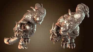 3D модель Ящеролюды-завры средние неумолимые (STL)