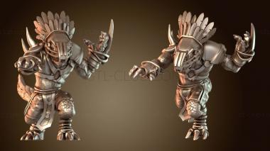 3D модель Ящеролюды-завры Средней выносливости (STL)