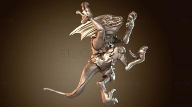 3D модель Ящеролюд Сцинк ловкий (STL)