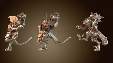 3D модель Ящеролюды Сцинк стойкий (STL)