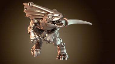 3D модель Ящерицы-Сцинки проворные СКИНК (STL)