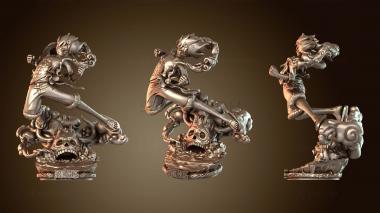 3D модель Луффи Сатуэ Один (STL)