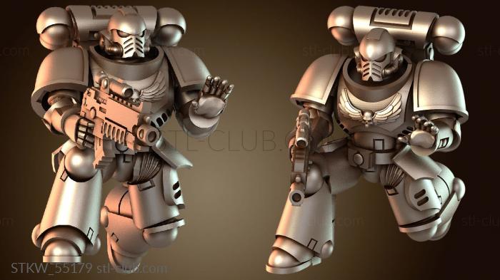 Military Волшебные феи, стоящие на коленях у стены