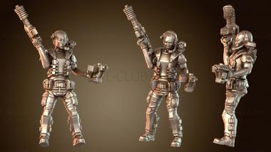 3D модель Вариант женского шлема морской пехоты «Рэйвен» (STL)