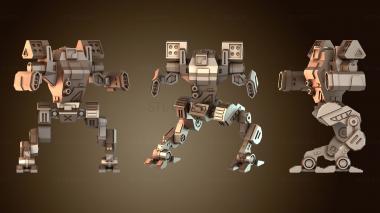 3D модель Мехи Арктический Волк I Имм (STL)