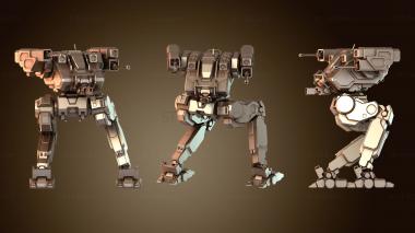 3D модель Мехи FLEA Энгард (STL)