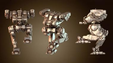 3D модель Мехи БЛОХА Охота скрытно (STL)