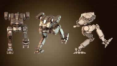 3D модель Мехи FLEA Runq (STL)