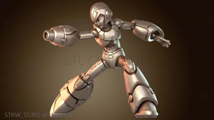 Military Статическая мегаакс-рука Megaman