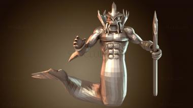 3D модель Мерроу и копье (STL)