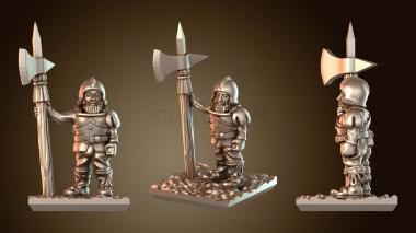 3D модель Минират Алебардист храбрый (STL)