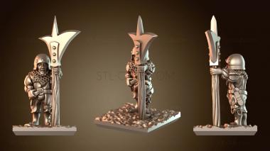 3D модель Минират Алебардист дисциплинированный (STL)