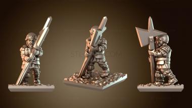 3D модель Минират Алебардист элита (STL)