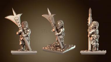 3D модель Минират Алебардист острый (STL)