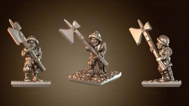 3D модель Мини-крыса Алебардист бдительный (STL)