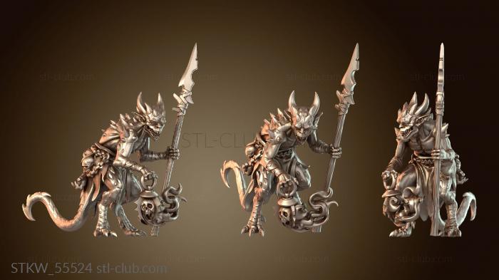 Military Озорные чертята с копьем