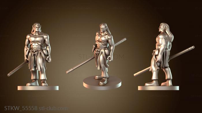 Military Монах, полуорк, мужчина