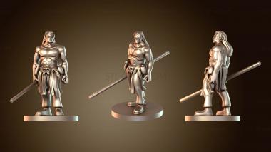 3D модель Монах, полуорк, мужчина (STL)