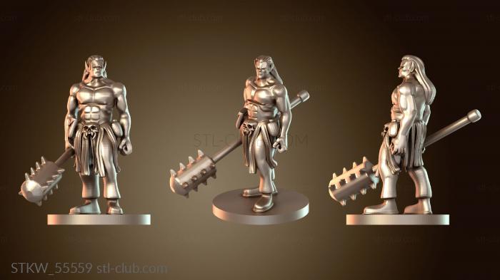 Military Монах-полуорк-мужчина с Канабо