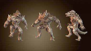 3D модель Монстр Железный Ящер PRE (STL)