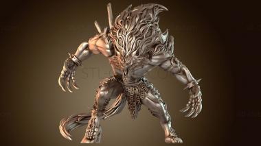 3D модель Повелитель монстров Злой Волк (STL)