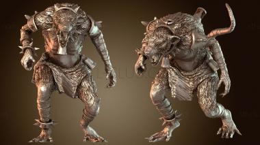 3D модель Дикая кровь мутанта-крысы (STL)