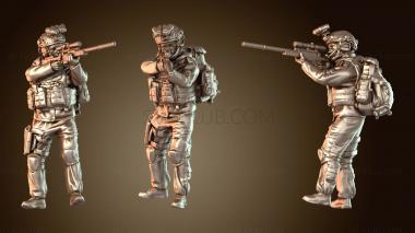 3D модель Ветеран спецназа ВМС США (STL)