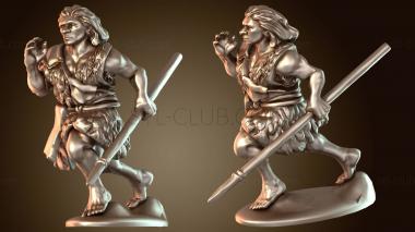 3D модель Неандертальцы примитивные (STL)