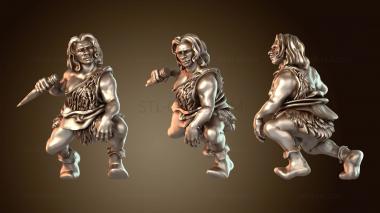 3D модель Неандертальская женщина сильная (STL)