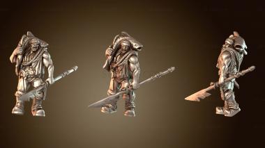 3D модель Орк-житель Фишер сосредоточен (STL)