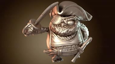 3D модель Пират-сова (STL)