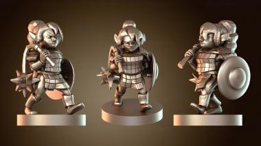 3D модель Паладин-гном с цепом (STL)