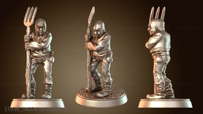 Military Крестьянин с вилами