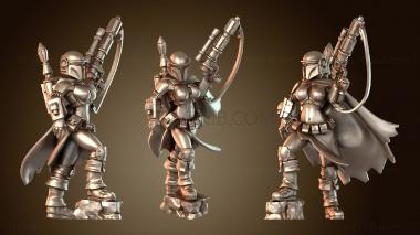 3D модель Pop Sexy Galactic Bounty Hunter With Helmet manufaktura (STL)