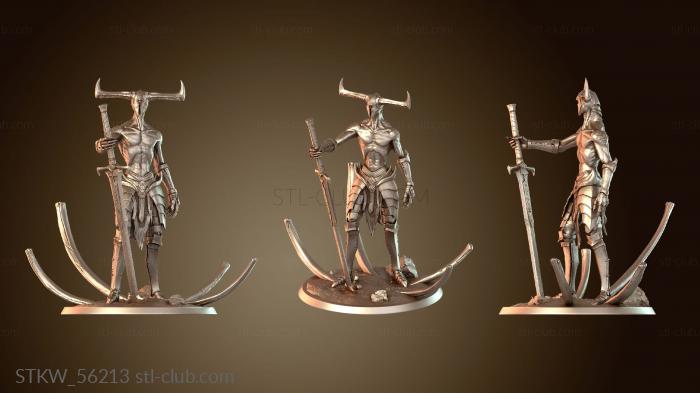 Military Преторианец стоит голый