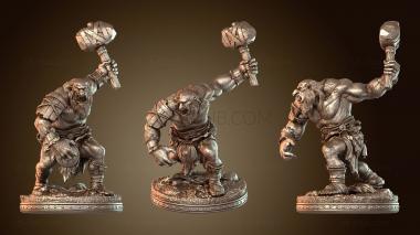 3D модель Первобытный Клинок Дракона тролль брутальный (STL)