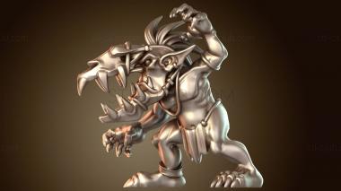 3D модель Пунга Саваж гоблин ловкий (STL)